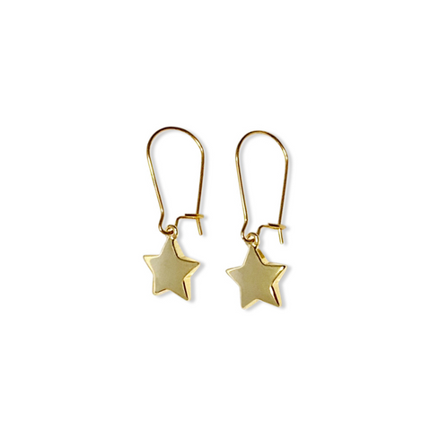 yellow gold jewellery, yellow gold, high quality jewellery, well made jewellery, womens jewellery, designer jewellery, stainless steel, stainless steel jewellery, high quality jewellery, yellow gold star earrings,  star earrings, stars, fashion jewellery, free shipping, gifts for women, womens jewellery, nz designer jewellery, fashion 2022, womens fashion nz