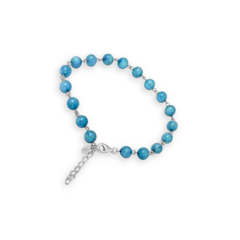 La Pierre Aquamarine Chain Bracelet