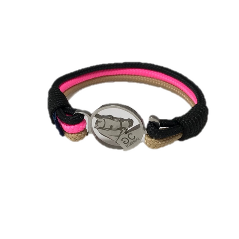 Breeze Black & Pink Rope Bracelet