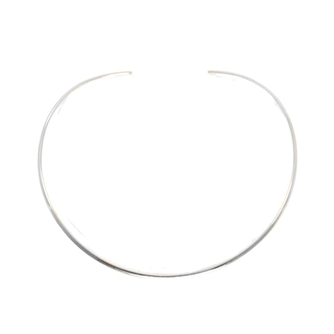 La Vie Circle Choker Necklace Silver