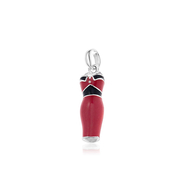 Rebel Round Up Rockabilly Red Dress Charm