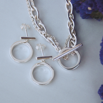 demi, sterling silver, fob chain, fleur de lis, traditional, modern, classic, necklace, bracelet, earrings, high quality, nz jewellery, nz designer jewellery