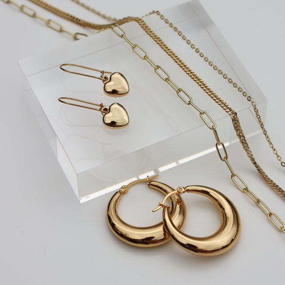 yellow gold jewellery for women, gold jewellery, yellow gold womens jewellery, womens jewellery, gifts for her, affordable jewellery, yellow gold earrings, yellow gold and pearl jewellery, popular jewellery, designer jewellery, waterproof jewellery