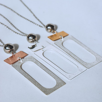 carre, nz jewellery, nz designed, designer jewellery, square, two toned, earrings, necklaces, stainless steel chain, best seller, popular