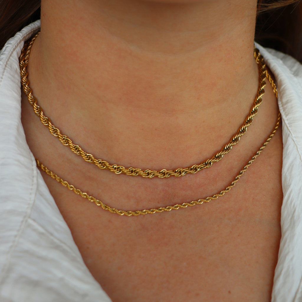Regular Gold Chain Gold Rope Chain - Affordable Women's Jewellery | FV Jewellery ...