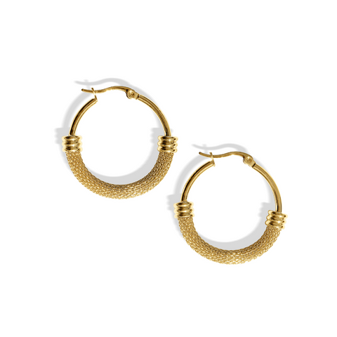 Steel Me Yellow Gold Mimi Earrings