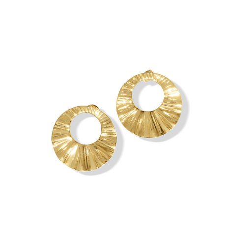 Steel Me Yellow Gold Petra Earrings