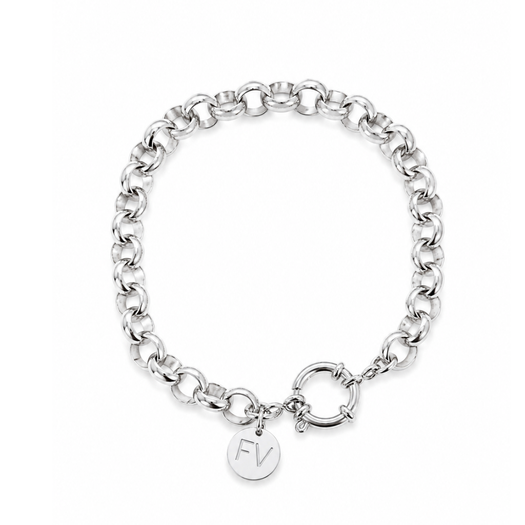 Steel Me Silver Belcher Chain Bracelet