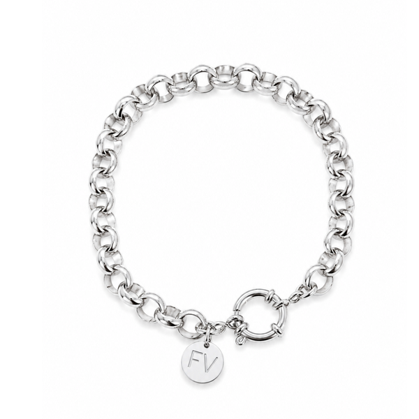 Steel Me Silver Belcher Chain Bracelet