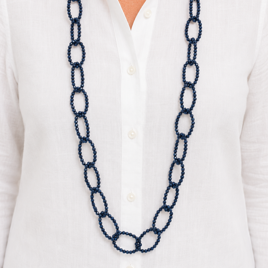 Club Paris Midnight Bead Necklace