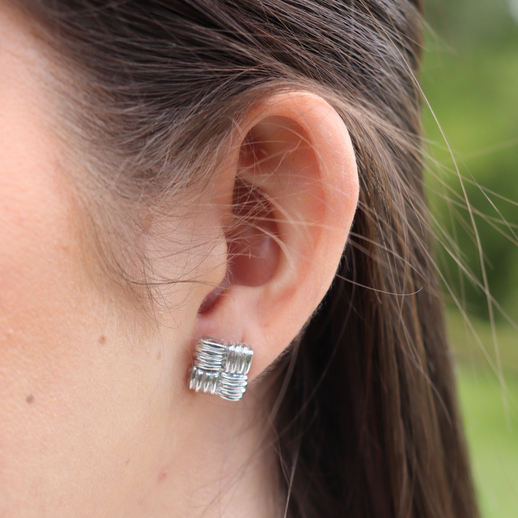 Bijoux Square Stud Earrings