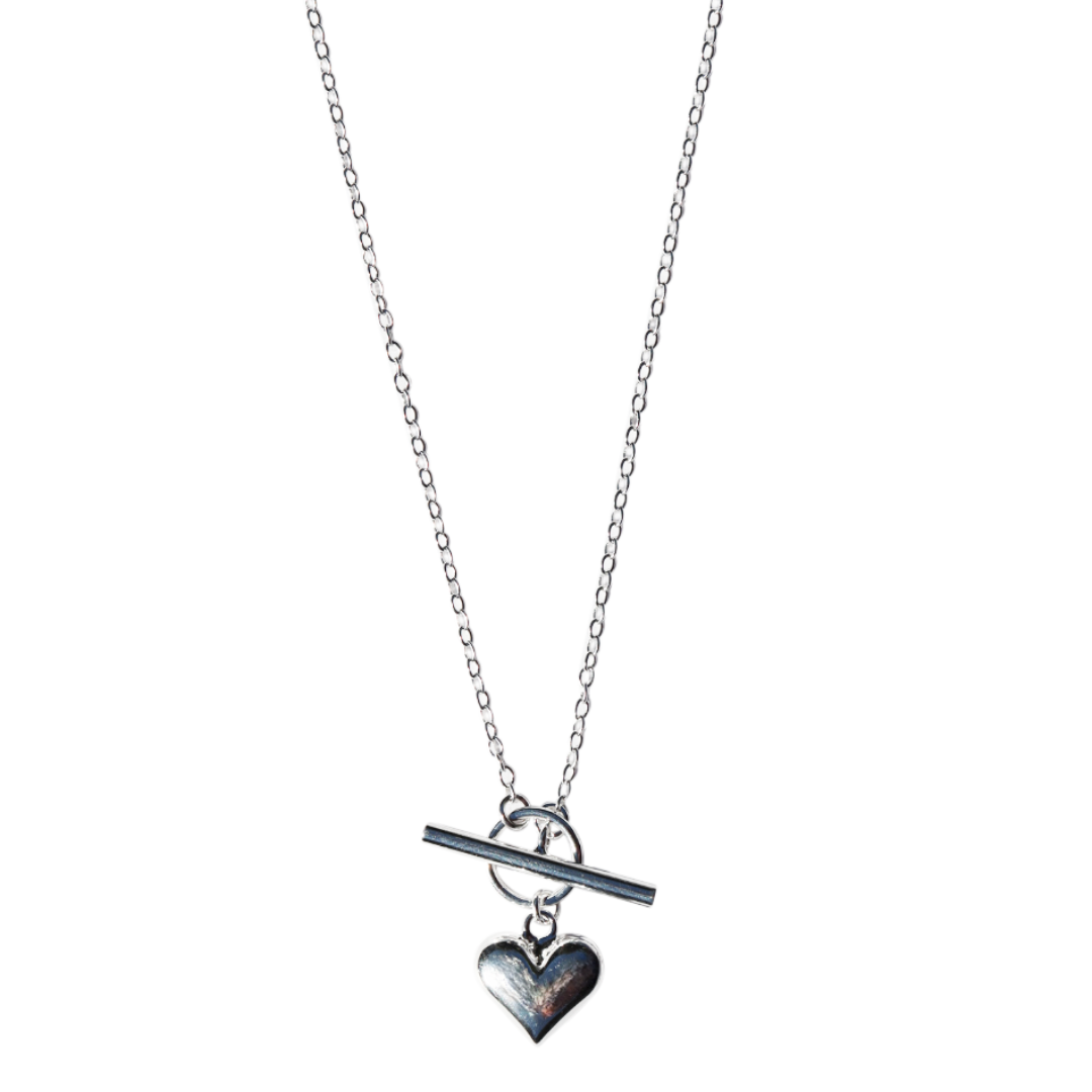 TATIANA☆[SILVER925] Heart Cubic Petit Plump Heart Necklace TATIANA】Heart Cubic Petit Plump Heart Necklace NZ2021