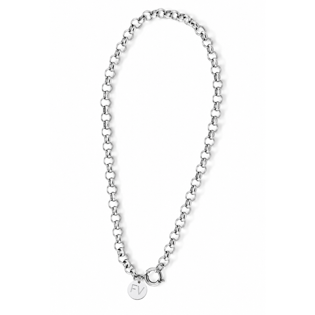 Steel Me Silver Belcher Chain Necklace