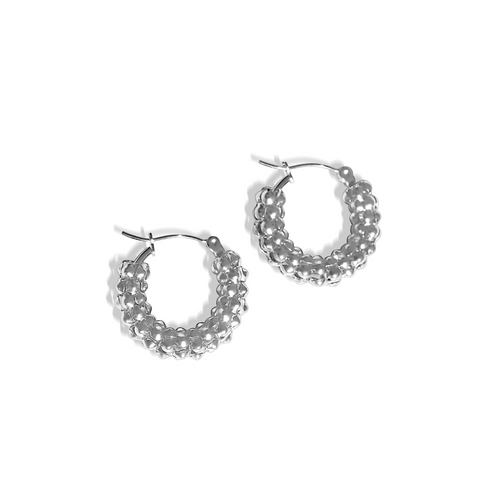 Steel Me Silver Zoe Earrings