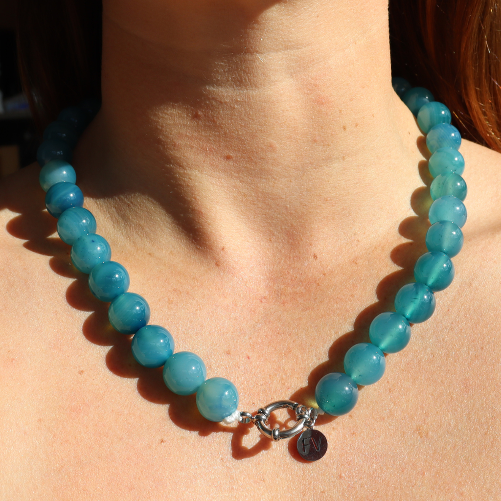Club Paris Aqua Stone Necklace