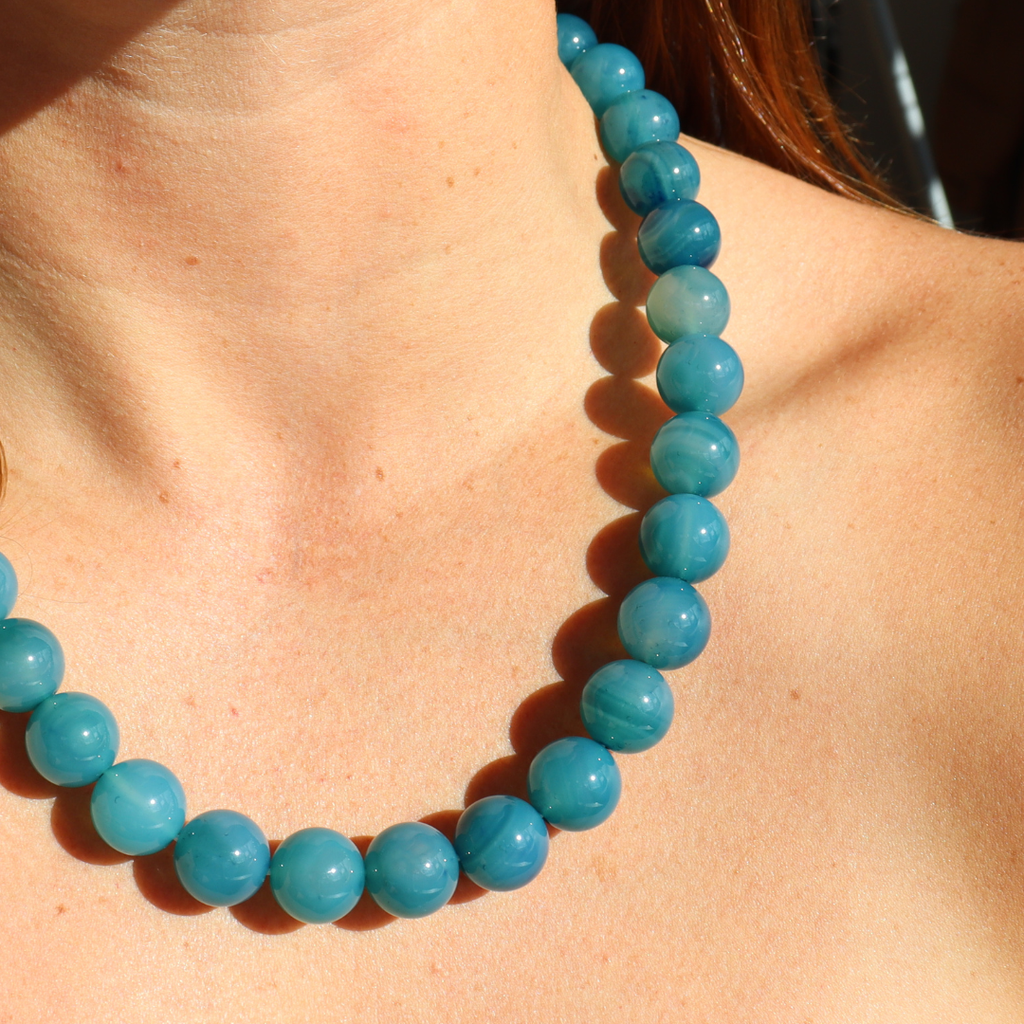 Club Paris Aqua Stone Necklace