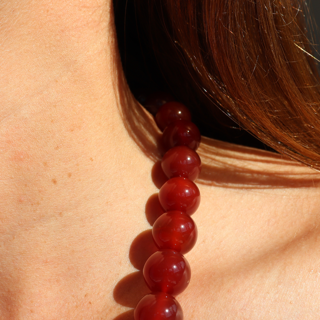 Club Paris Cinnamon Stone Necklace