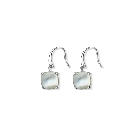 La Stele Mother of Pearl Dome Earrings