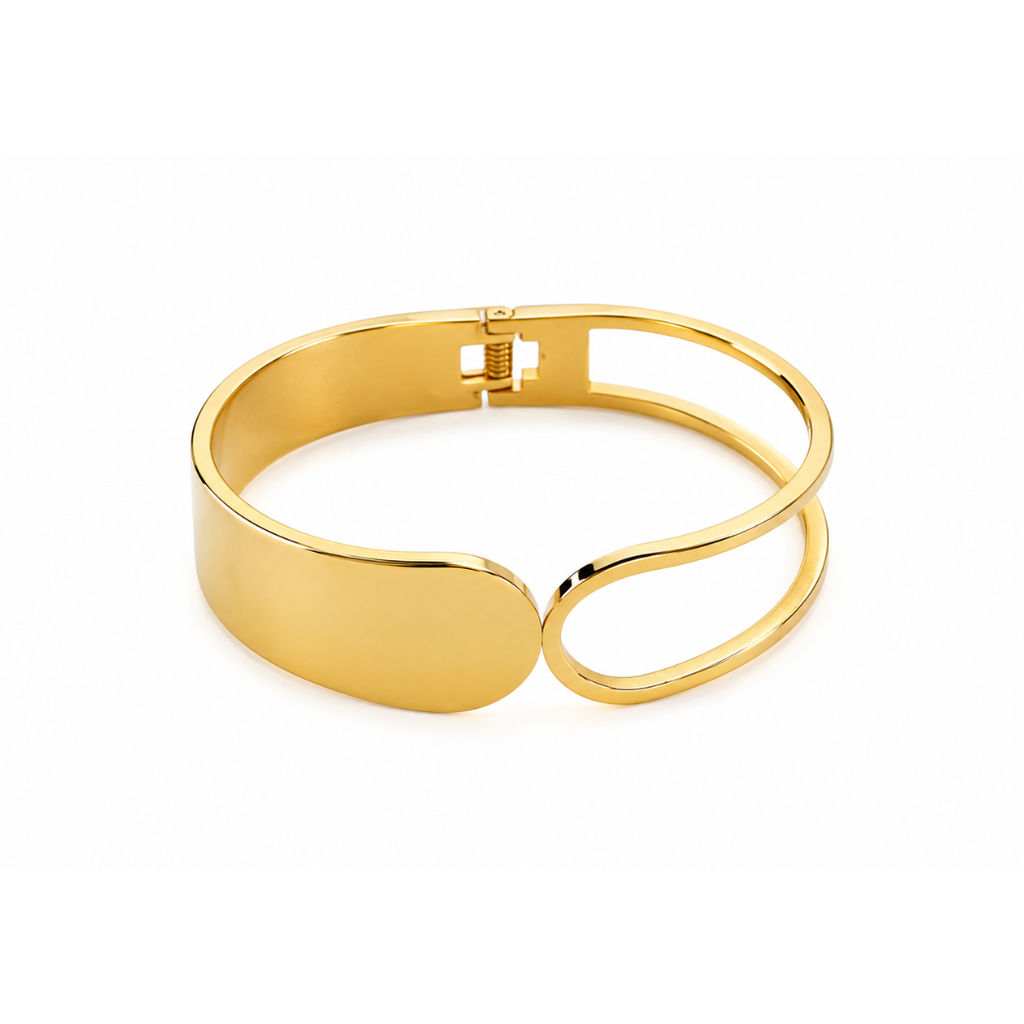 Steel Me Yellow Gold Polar Cuff