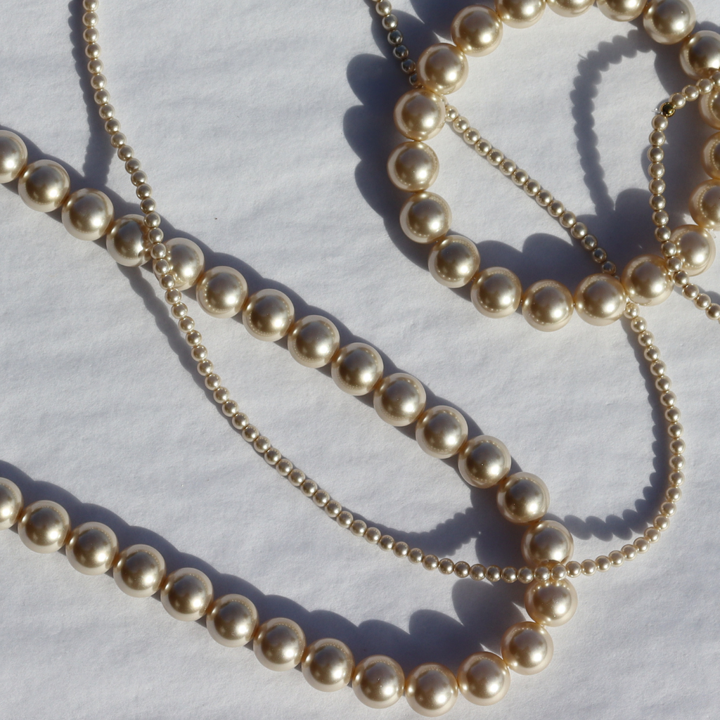 Perle Champagne Pearl Stretchy Bracelet