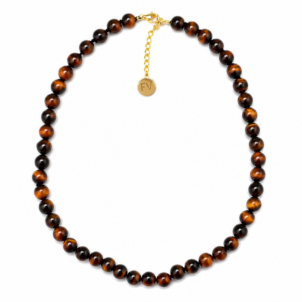 Tiger's Eye 6mm Polished Necklace