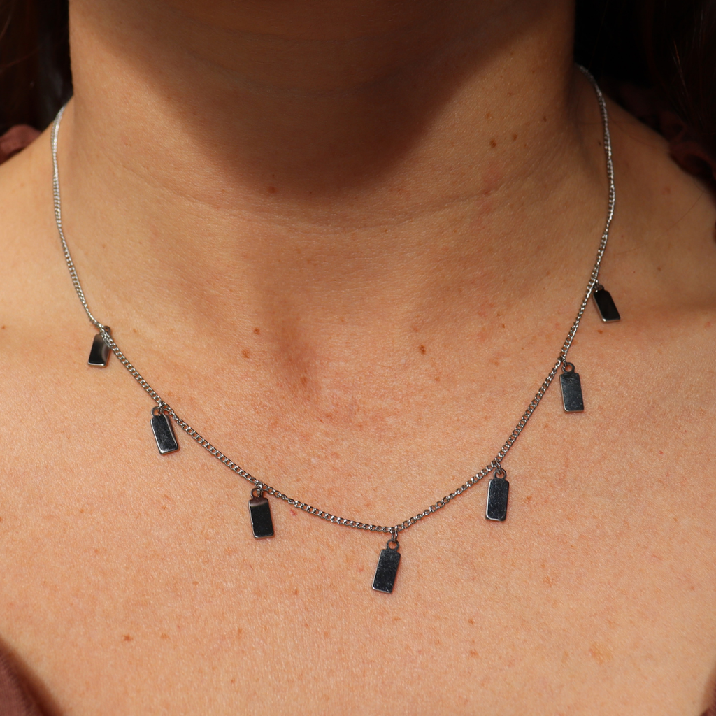 Steel Me Silver Josie Necklace