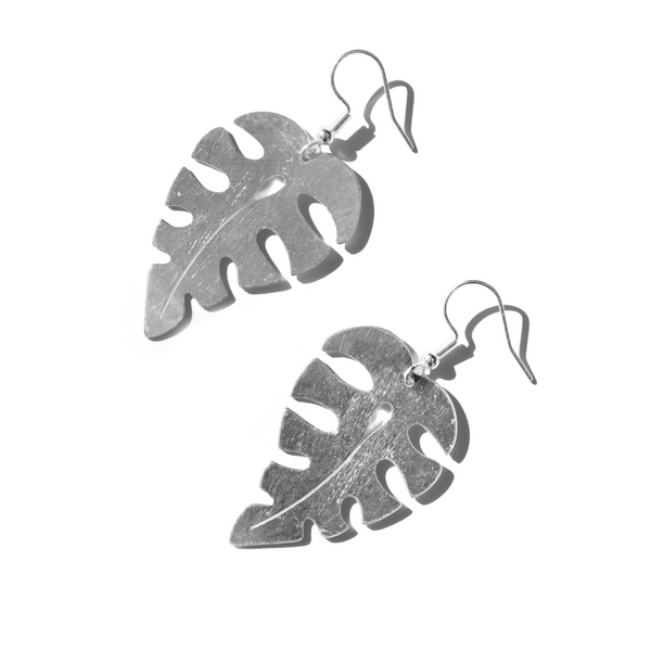 Steel Me Mondo Silver Earrings