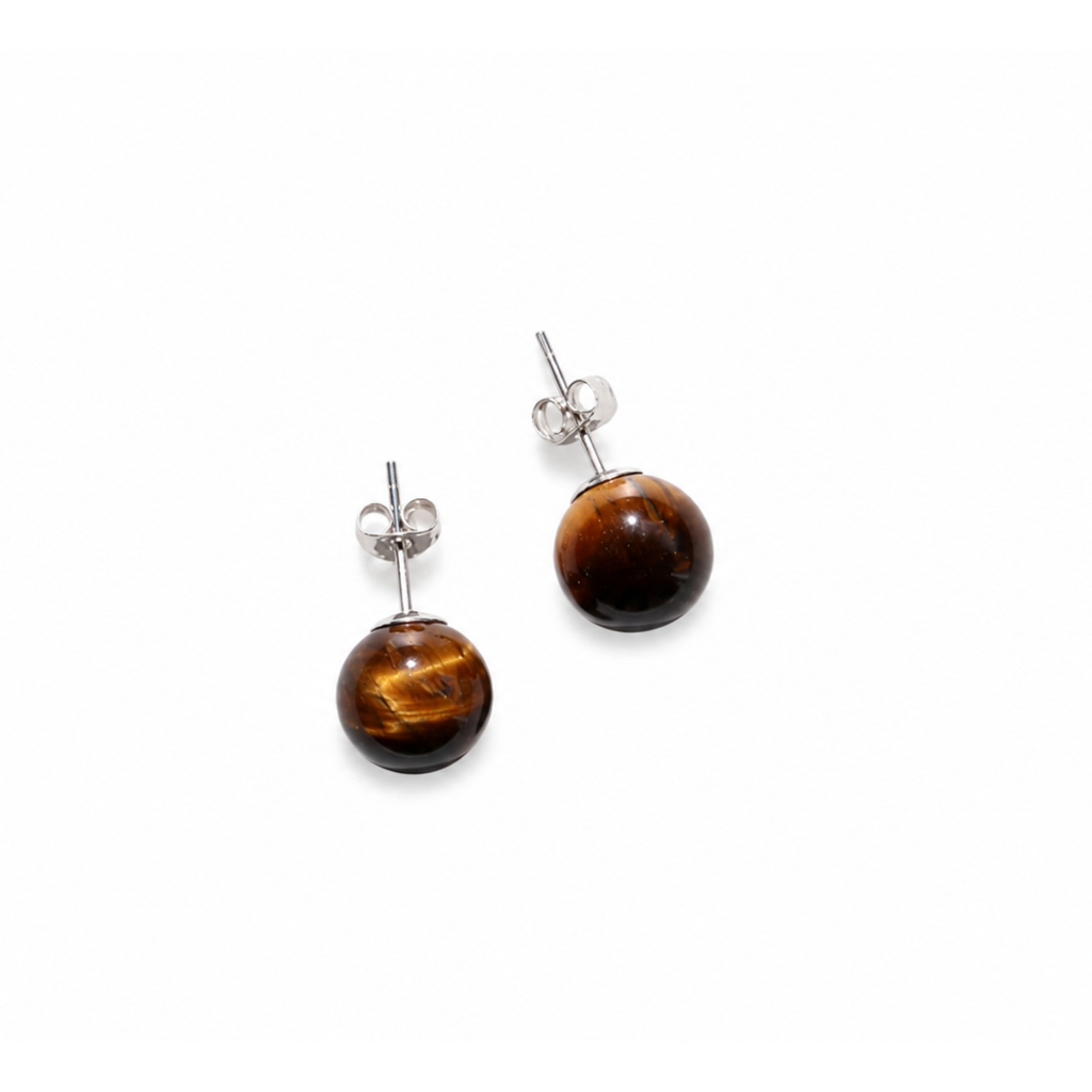 Tiger's Eye Studs