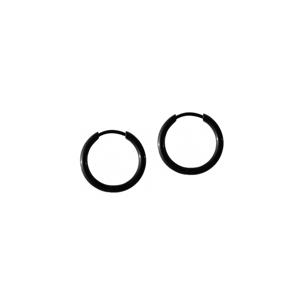 FV Hoops Black 16mm Thin Huggies