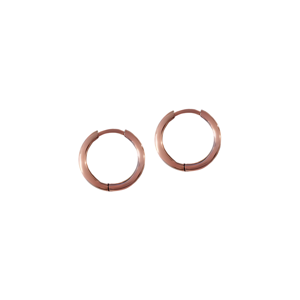 FV Hoops Rose Gold 16mm Thin Huggies