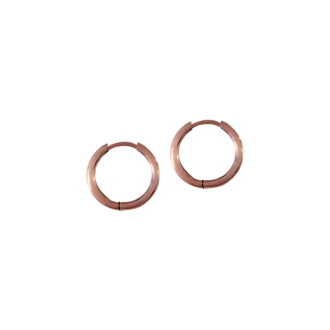FV Hoops Rose Gold 16mm Thin Huggies