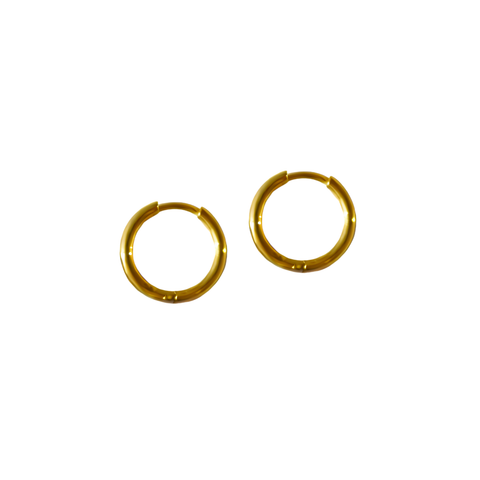 FV Hoops Yellow Gold 16mm Thin Huggies