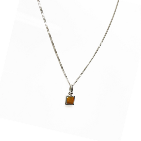 La Stèle Tiger's Eye Petite Necklace