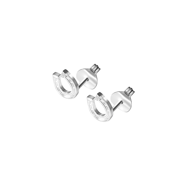 Breeze Silver Horseshoe Small Earrings