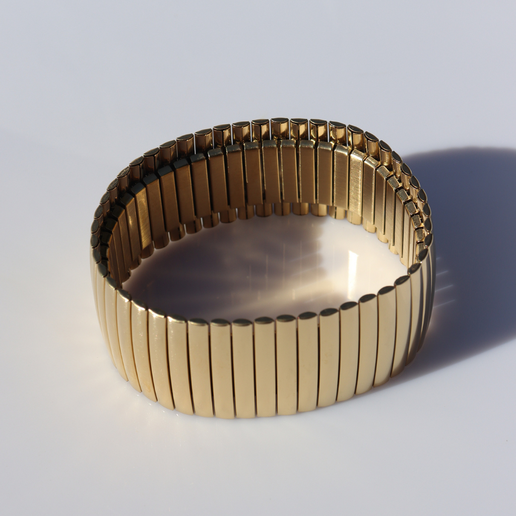 Steel Me Gold Cici Stretch Bracelet