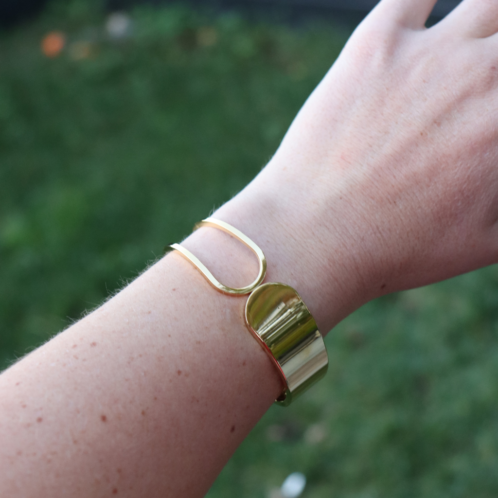 Steel Me Yellow Gold Polar Cuff