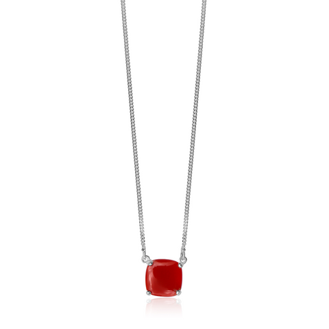 La Stele Carnelian Dome Necklace