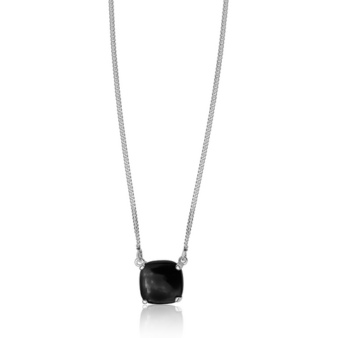 La Stele Black Onyx Dome Necklace