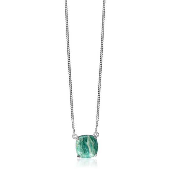 La Stele Amazonite Dome Necklace