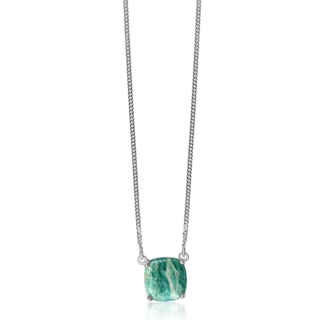 La Stele Amazonite Dome Necklace