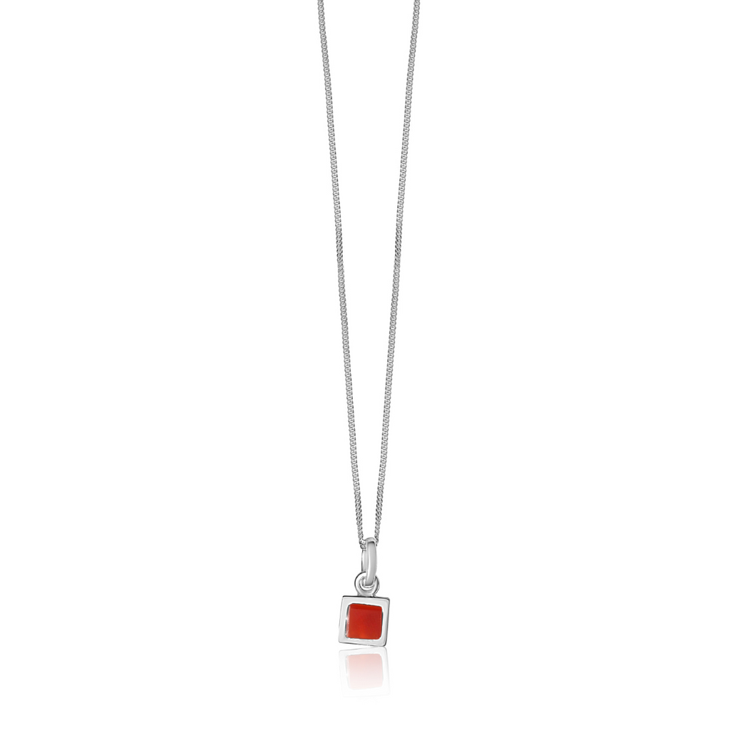 La Stèle Carnelian Petite Necklace