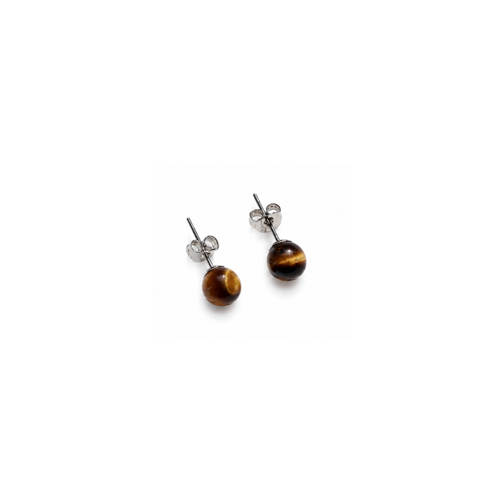 Tiger's Eye Studs