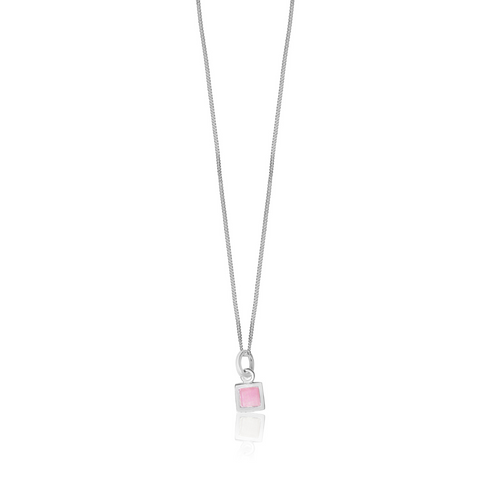 La Stèle Rose Quartz Petite Necklace