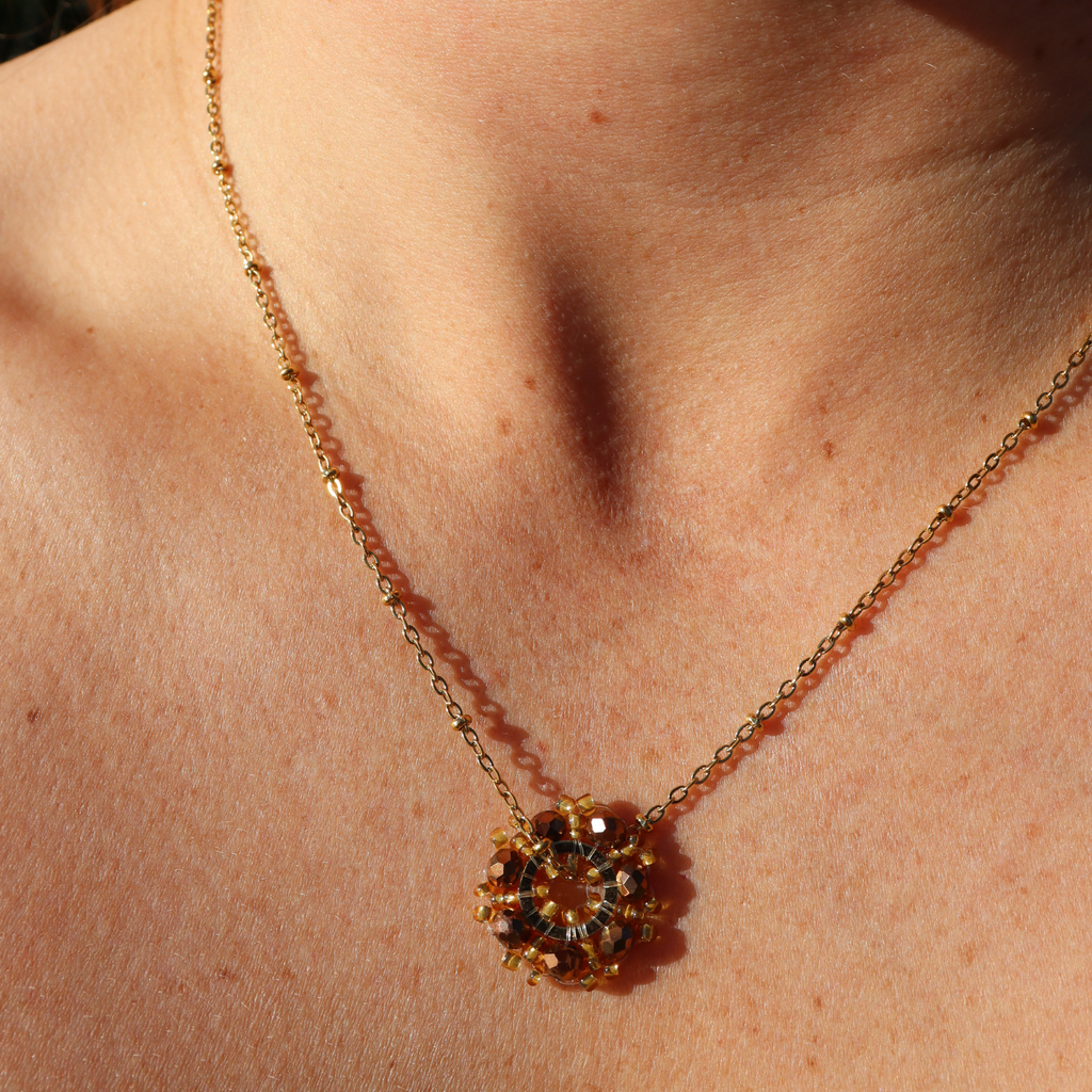 Steel Me Bronze Necklace