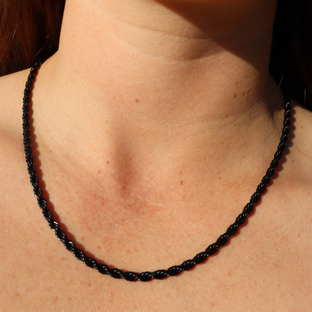 Steel Me Black Rope Chain