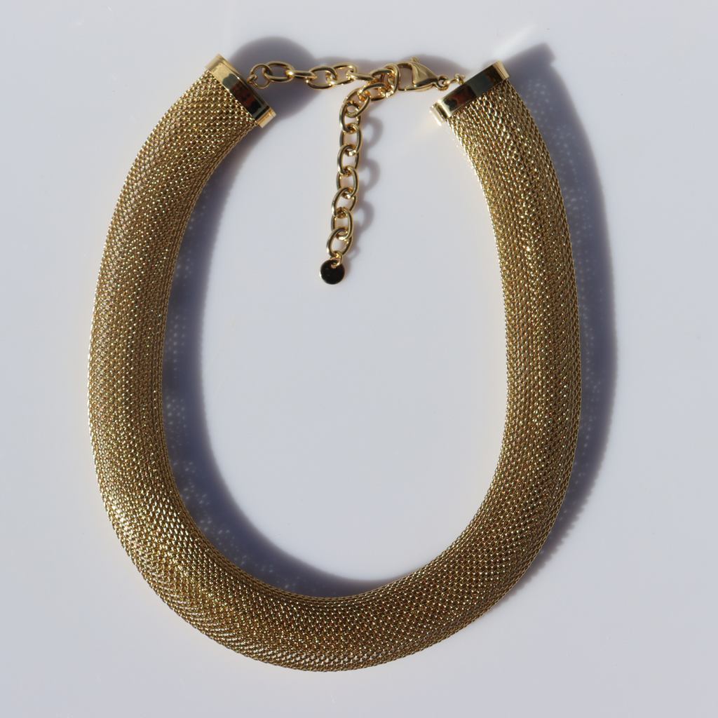 Steel Me Gold Cici Necklace