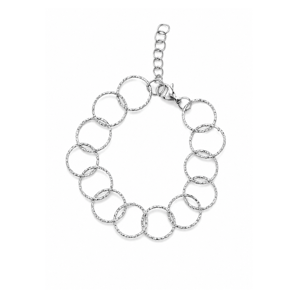 Steel Me Silver Round Link Chain Bracelet