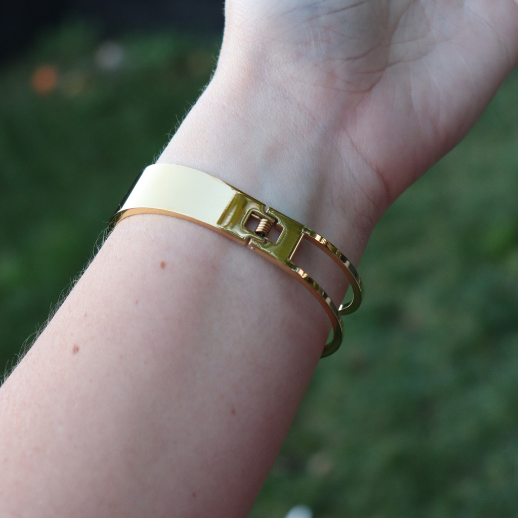 Steel Me Yellow Gold Polar Cuff