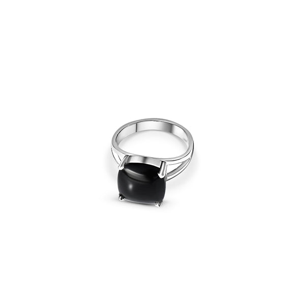 La Stèle Black Onyx Square Ring