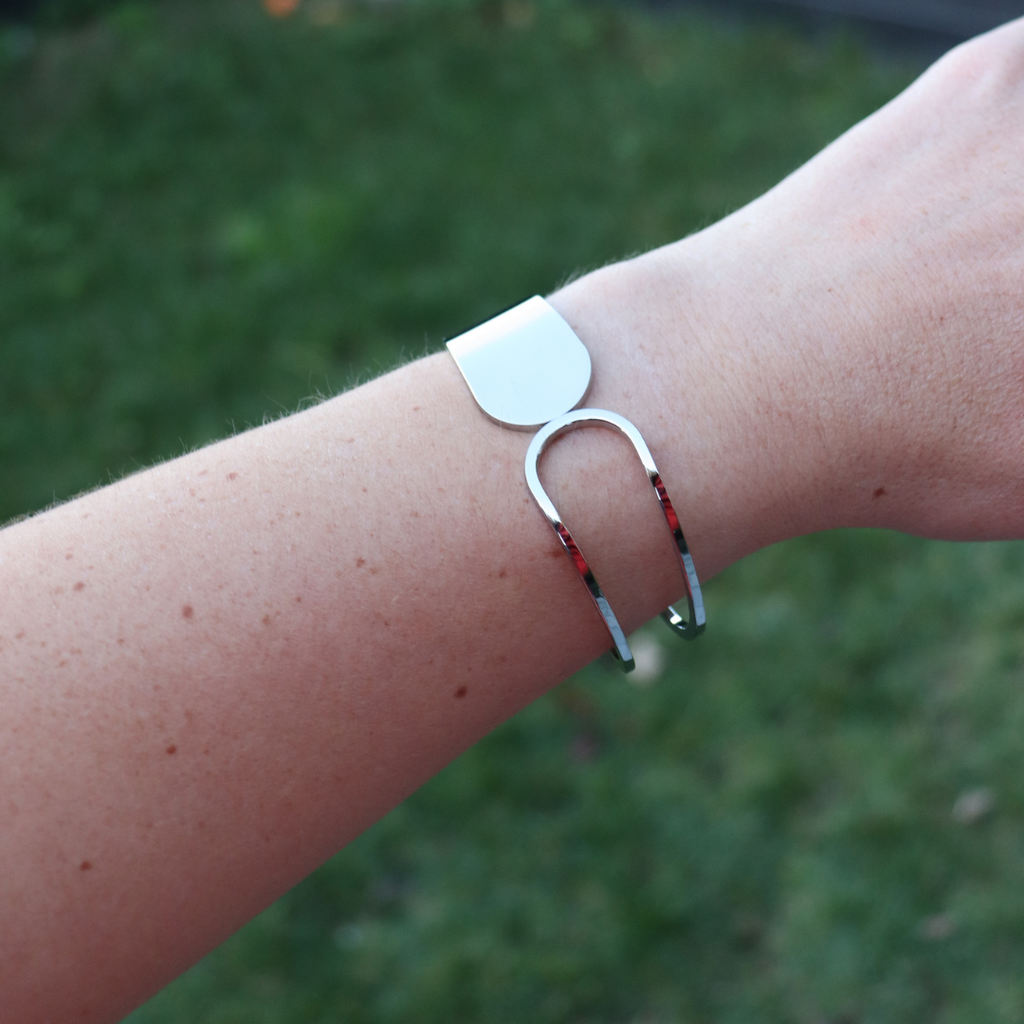 Steel Me Silver Polar Cuff